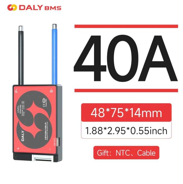 Daly 13S BMS 40A | 48V Li-Ion Balanslı Com Port Kontaklı